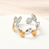 304 Stainless Steel Cuff Rings RJEW-D338-03D-GP-5