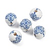 Spray Painted Wood European Beads WOOD-F017-08C-1