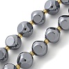 Terahertz Stone Round Beads Strands G-R002-01B-2