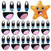 4Bags Eye & Mouth Wool Needle Felting Decoration DIY-PH0031-14A-1