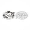 Tibetan Style Alloy Pendants TIBE-S323-106AS-RS-2