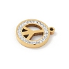 304 Stainless Steel Rhinestone Pendants LS-STAS-Q354-04G-2