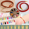 40Pcs 4 Styles Brass Cord Ends KK-BC0014-75-5
