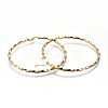 201 Stainless Steel Big Hoop Earrings EJEW-A054-06A-G-2