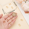 10Pcs Brass Spring Gate Rings KK-BBC0015-57G-01-3