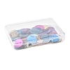 56Pcs 6 Colors Spray Painted Natural Akoya Shell Connector Charms BSHE-FS0001-12-6