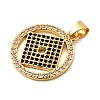 Brass Micro Pave Cubic Zirconia Pendants KK-I360-060G-2