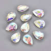 Pointed Back & Back Plated K9 Glass Cabochons RGLA-E017-02-A-2