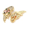 Brass Micro Pave Colorful Cubic Zirconia Pendants KK-G543-04G-02-2