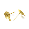 304 Stainless Steel Stud Earring Findings STAS-P370-02F-G-2