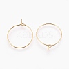 Brass Hoop Earrings X-KK-S341-85-2