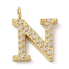 Ion Plating(IP) 304 Stainless Steel Micro Pave Cubic Zirconia Pendants STAS-Z107-03G-13-1