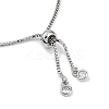 Rack Plating Brass Micro Pave Cubic Zirconia Silder Bracelets BJEW-P341-03P-3