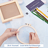 DIY Flower Pattern Organza Embroidery Hanging Ornament Kits DIY-WH0304-511-6