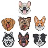 35Pcs 7 Styles Opaque Printed Acrylic Pendants OACR-CJ0002-64-1