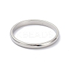 Non-Tarnish 2mm Polished Plain Dome Finger Ring for Girl Women RJEW-C012-05G-P-2