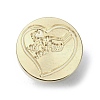 Give You My Heart Wax Seal Brass Stamp Heads AJEW-M038-01L-G-2