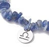 Natural Kyanite Stretch Bracelets BJEW-JB11147-07-3