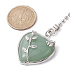 Heart Natural Green Aventurine Ceiling Fan Pull Chain Extenders FIND-JF00118-03-2