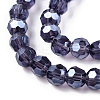 Electroplate Glass Bead Strands EGLA-R015-4mm-27-3