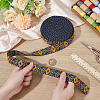 Rhombus Pattern Ethnic Style Polyester Ribbons OCOR-BC0009-21A-3