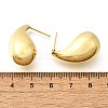 Rack Plating Brass Twist Teardrop Stud Earrings for Women EJEW-K247-02G-4