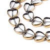 Electroplate Glass Beads Strands X-EGLA-T021-23B-3
