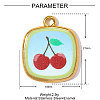 Printed 304 Stainless Steel Pendants STAS-OY002-46G-02-2
