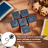 6Pcs 6 Styles Wooden Stamps with Rubber DIY-OC0013-34-4