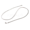 Non-Tarnish 304 Stainless Steel Twist Chain Necklaces for Women NJEW-G140-08B-P-2