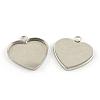 Tarnish Resistant Pendant Cabochon Settings STAS-Q197-02-1