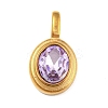 Golden Plated 304 Stainless Steel Rhinestone Pendants LS-STAS-Q253-01G-05-1