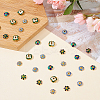 50Pcs 5 Styles Multi-Petal Alloy Enamel Bead Caps FIND-ME0001-41-5