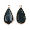 Natural Moss Agate Pendants X-G-S344-51B-3