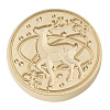 Christmas Series Wax Seal Brass Stamp Head AJEW-M037-01G-16-2