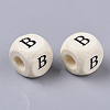Printed Natural Wood Beads WOOD-T026-001B-2