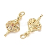 Brass Micro Pave Cubic Zirconia Pendants KK-T085-15C-G-2