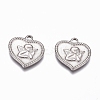 Non-Tarnish 304 Stainless Steel Angel Pendants LS-X-STAS-G218-07P-1