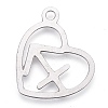 Non-Tarnish 304 Stainless Steel Pendants LS-STAS-M228-A01-07P-2
