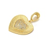 Brass Micro Pave Cubic Zirconia Pendants KK-N254-131G-2
