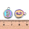 Ion Plating(IP) 304 Stainless Steel Pendants STAS-F282-07MC-3