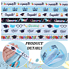 7Pcs 7 Styles Graduation Season Polyester Printed Grosgrain Ribbon OCOR-PH0005-02-5
