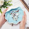 1Pc Shell Shapes Ceramics Jewelry Plates AJEW-NB0005-64-3