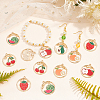 24Pcs 6 Style Alloy Enamel Pendants ENAM-NB0001-76-NR-4