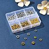 140Pcs 6 Styles Tibetan Style Alloy Spacer Beads FIND-FS0002-51-8