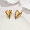 304 Stainless Steel Stud Earrings for Women EJEW-M095-01G-4