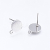 Non-Tarnish 304 Stainless Steel Stud Earring Findings STAS-D445-150-B-2