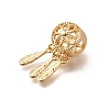 Brass European Beads KK-M318-02G-2