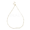 Ion Plating(IP) 304 Stainless Steel Twist Bar Link Chain Necklace NJEW-K249-08G-1