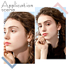 20Pcs 2 Size 304 Stainless Steel Ring Stud Earrings Findings STAS-BBC0004-71-5